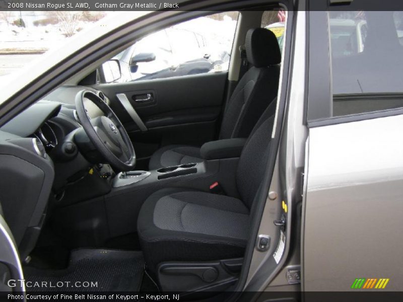 Gotham Gray Metallic / Black 2008 Nissan Rogue SL AWD