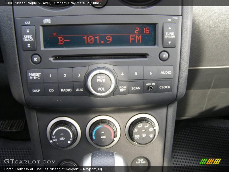 Gotham Gray Metallic / Black 2008 Nissan Rogue SL AWD