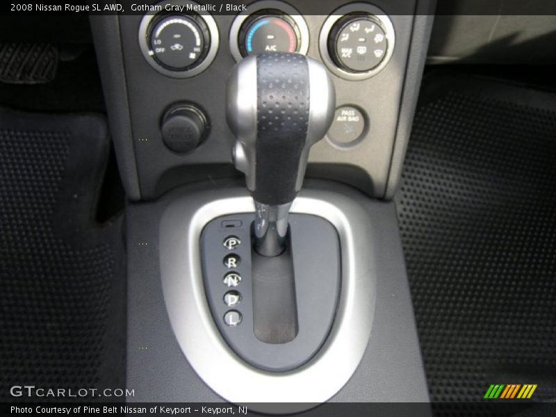 Gotham Gray Metallic / Black 2008 Nissan Rogue SL AWD