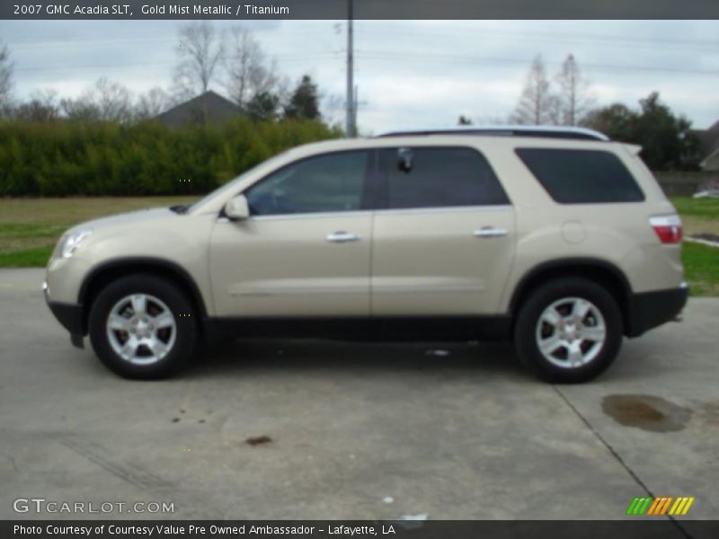 Gold Mist Metallic / Titanium 2007 GMC Acadia SLT
