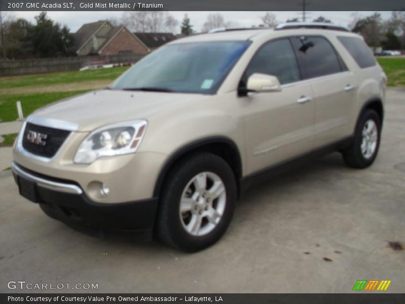 Gold Mist Metallic / Titanium 2007 GMC Acadia SLT