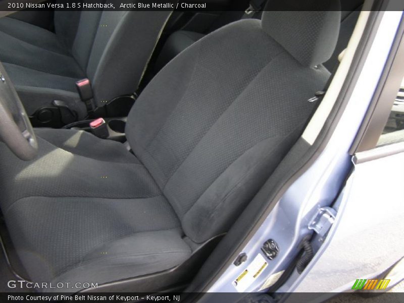 Arctic Blue Metallic / Charcoal 2010 Nissan Versa 1.8 S Hatchback