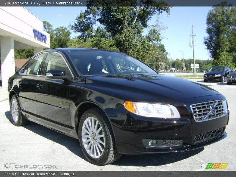 Black / Anthracite Black 2008 Volvo S80 3.2