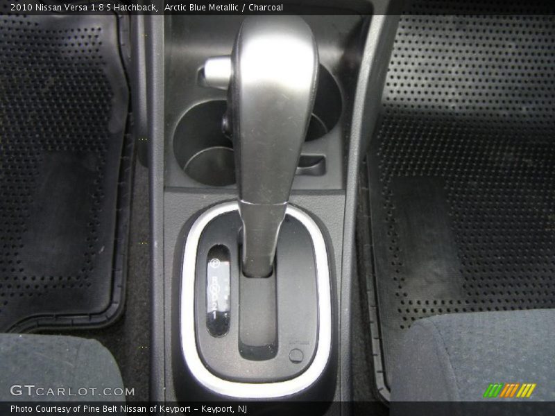 Arctic Blue Metallic / Charcoal 2010 Nissan Versa 1.8 S Hatchback