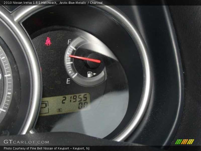 Arctic Blue Metallic / Charcoal 2010 Nissan Versa 1.8 S Hatchback