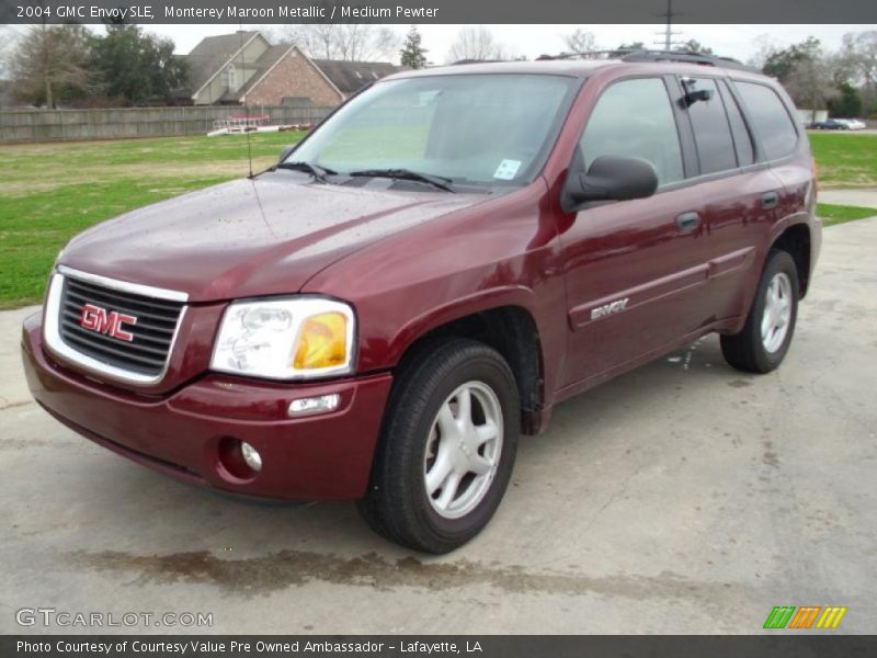 Monterey Maroon Metallic / Medium Pewter 2004 GMC Envoy SLE