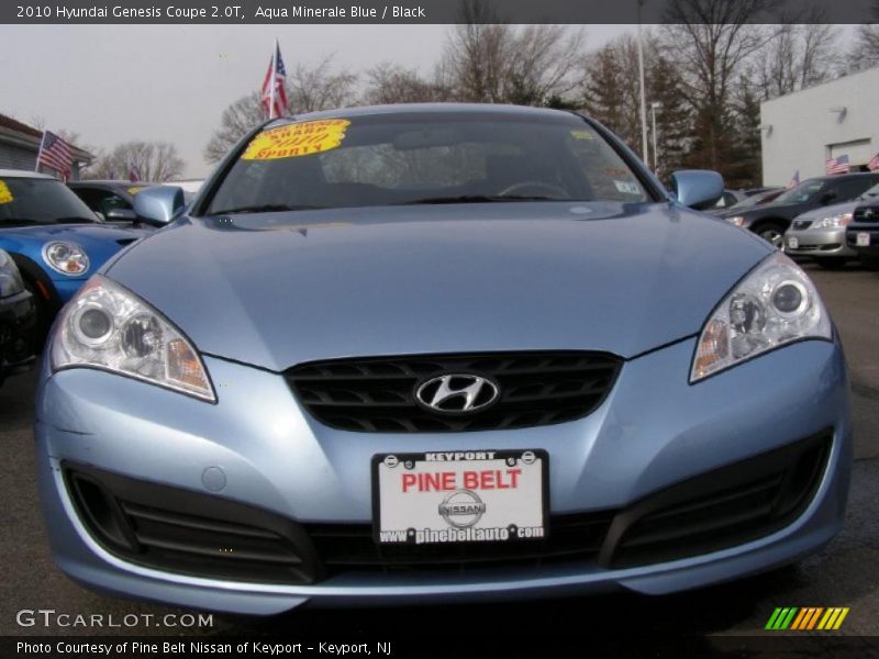 Aqua Minerale Blue / Black 2010 Hyundai Genesis Coupe 2.0T