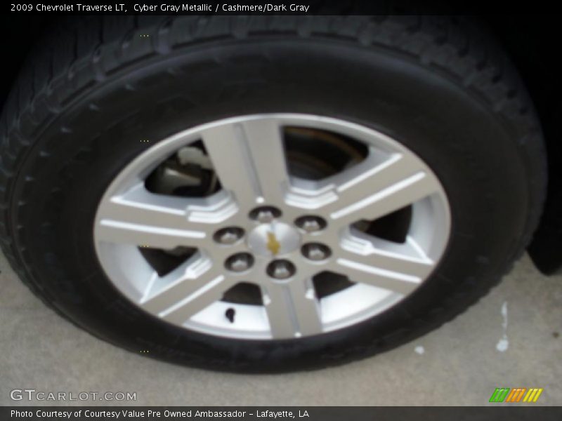 Cyber Gray Metallic / Cashmere/Dark Gray 2009 Chevrolet Traverse LT