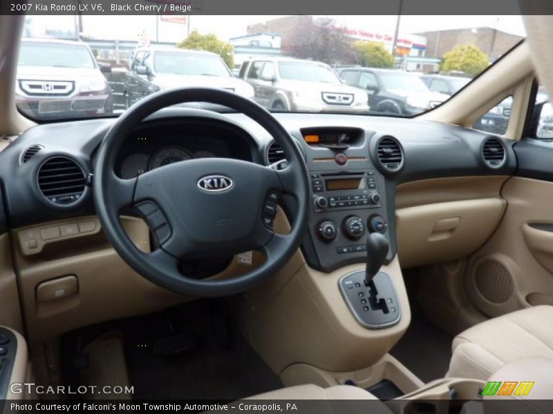 Black Cherry / Beige 2007 Kia Rondo LX V6