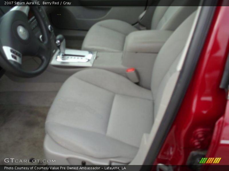 Berry Red / Gray 2007 Saturn Aura XE