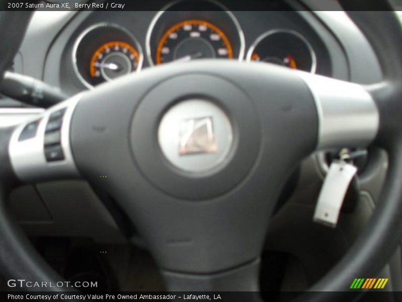 Berry Red / Gray 2007 Saturn Aura XE