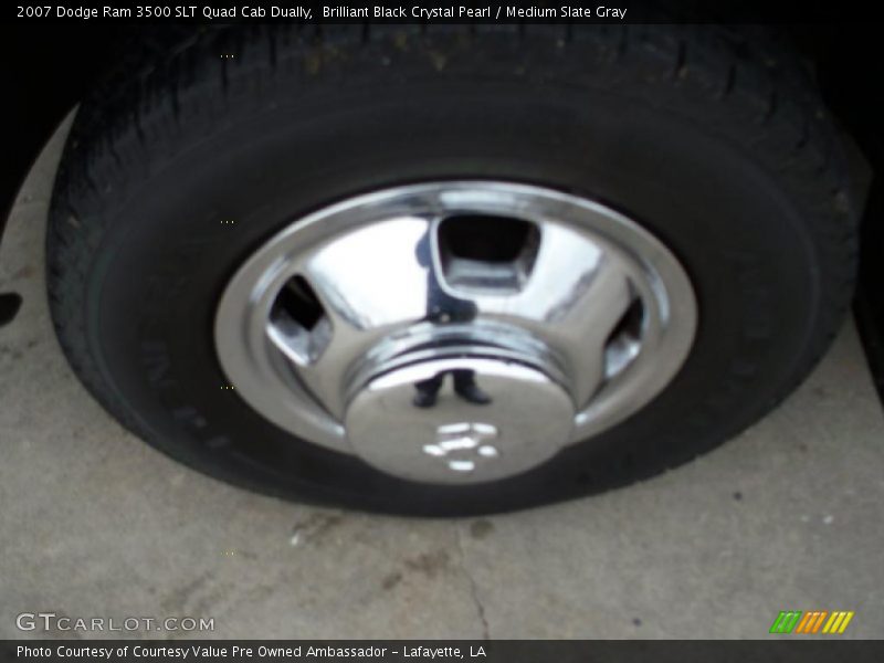 Brilliant Black Crystal Pearl / Medium Slate Gray 2007 Dodge Ram 3500 SLT Quad Cab Dually