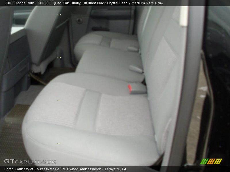Brilliant Black Crystal Pearl / Medium Slate Gray 2007 Dodge Ram 3500 SLT Quad Cab Dually