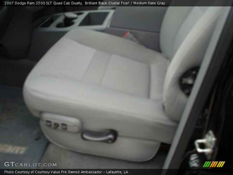 Brilliant Black Crystal Pearl / Medium Slate Gray 2007 Dodge Ram 3500 SLT Quad Cab Dually