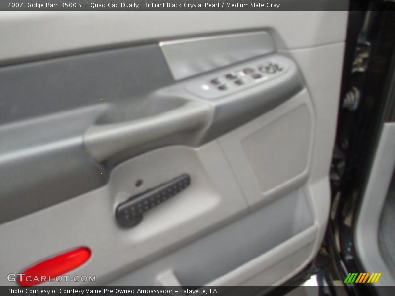 Brilliant Black Crystal Pearl / Medium Slate Gray 2007 Dodge Ram 3500 SLT Quad Cab Dually