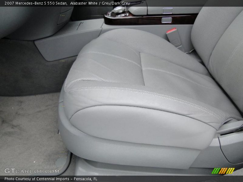Alabaster White / Grey/Dark Grey 2007 Mercedes-Benz S 550 Sedan