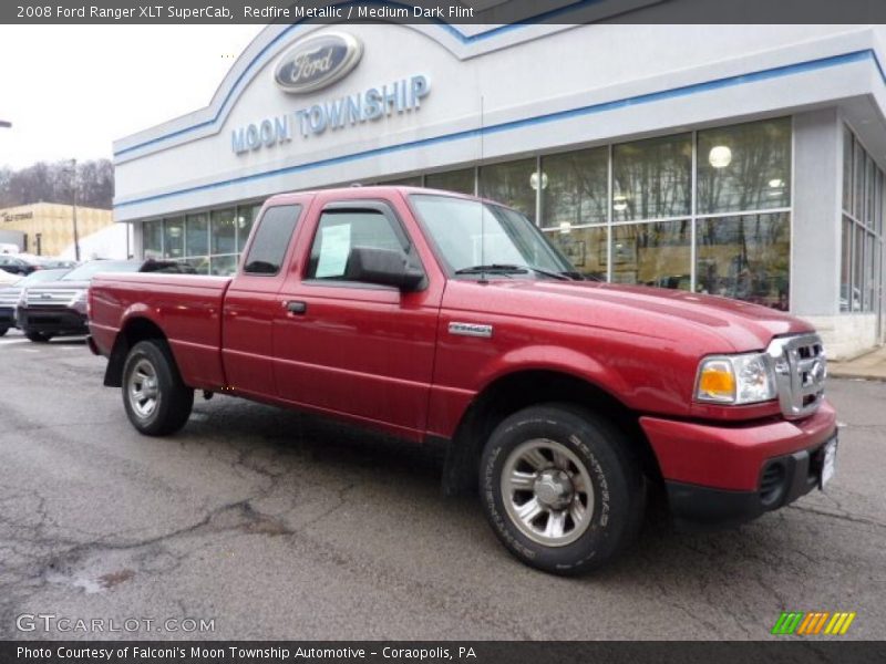 Redfire Metallic / Medium Dark Flint 2008 Ford Ranger XLT SuperCab