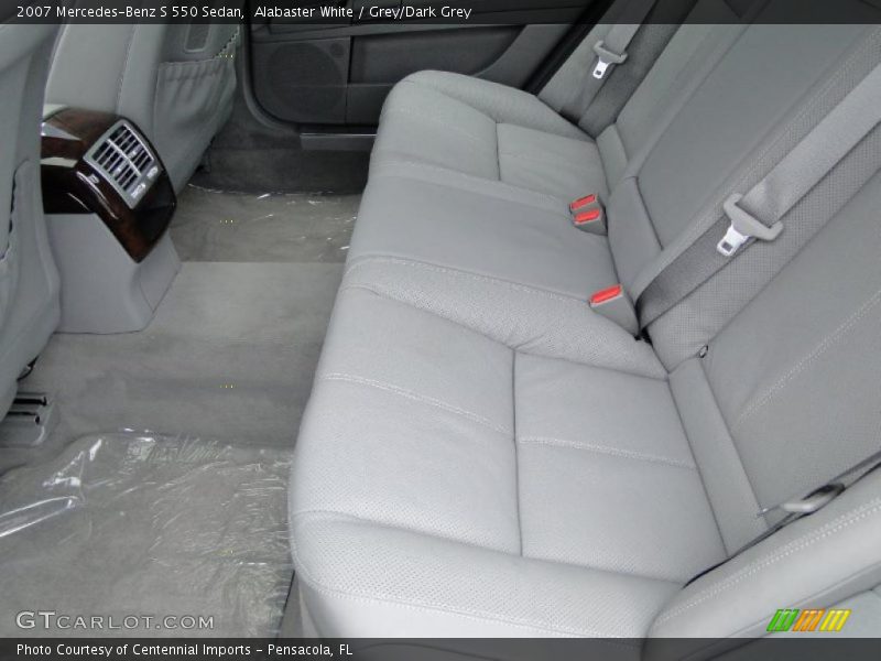 Alabaster White / Grey/Dark Grey 2007 Mercedes-Benz S 550 Sedan