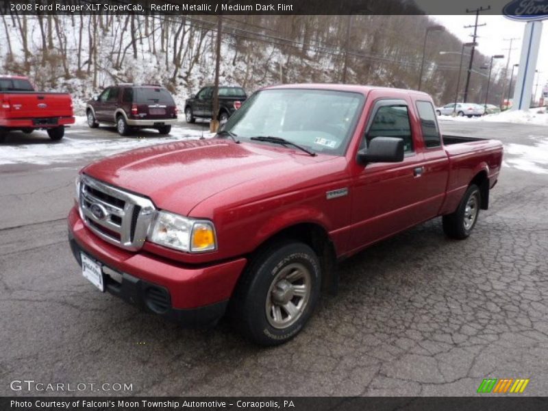 Redfire Metallic / Medium Dark Flint 2008 Ford Ranger XLT SuperCab