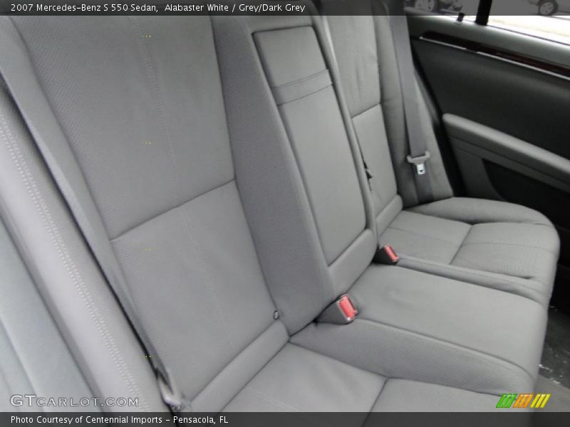 Alabaster White / Grey/Dark Grey 2007 Mercedes-Benz S 550 Sedan