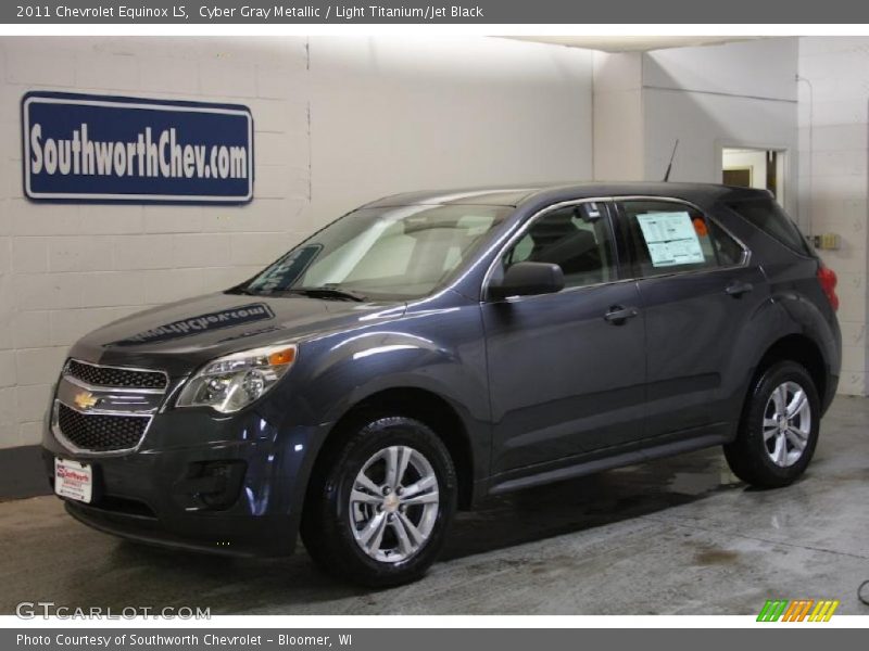 Cyber Gray Metallic / Light Titanium/Jet Black 2011 Chevrolet Equinox LS