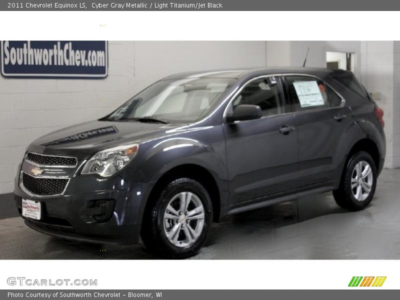 Cyber Gray Metallic / Light Titanium/Jet Black 2011 Chevrolet Equinox LS