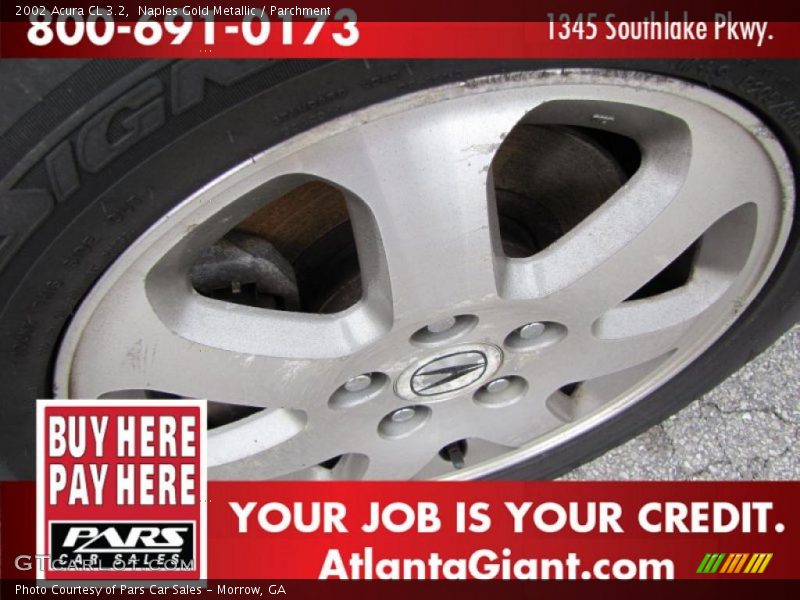 Naples Gold Metallic / Parchment 2002 Acura CL 3.2