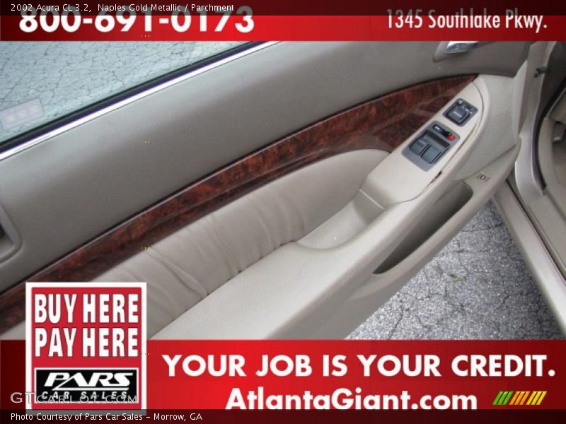 Naples Gold Metallic / Parchment 2002 Acura CL 3.2