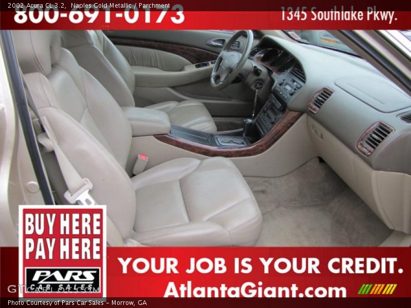 Naples Gold Metallic / Parchment 2002 Acura CL 3.2