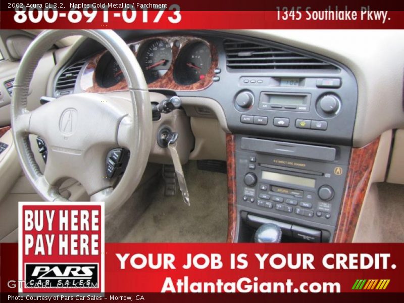 Naples Gold Metallic / Parchment 2002 Acura CL 3.2