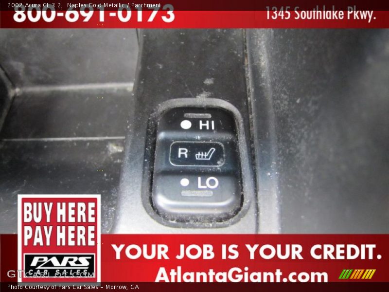 Naples Gold Metallic / Parchment 2002 Acura CL 3.2