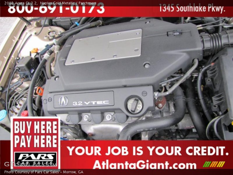 Naples Gold Metallic / Parchment 2002 Acura CL 3.2