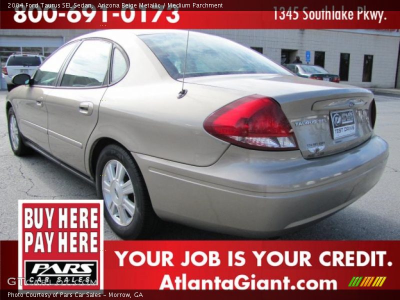 Arizona Beige Metallic / Medium Parchment 2004 Ford Taurus SEL Sedan