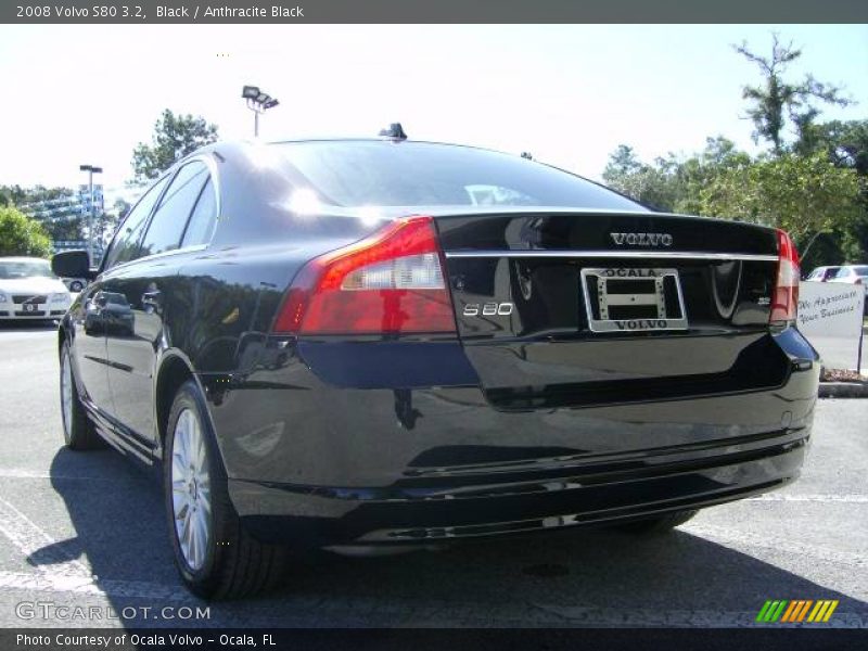 Black / Anthracite Black 2008 Volvo S80 3.2