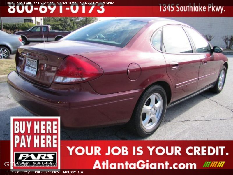 Merlot Metallic / Medium Graphite 2004 Ford Taurus SES Sedan