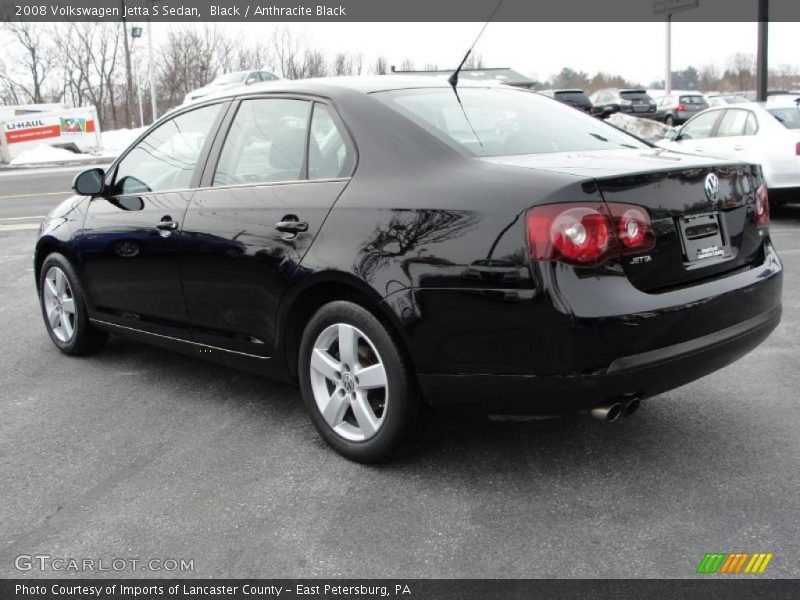 Black / Anthracite Black 2008 Volkswagen Jetta S Sedan