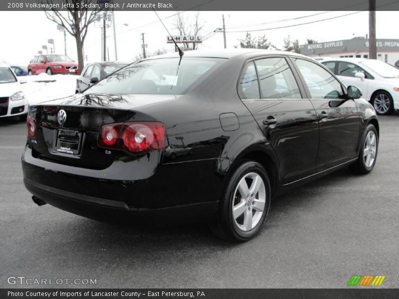Black / Anthracite Black 2008 Volkswagen Jetta S Sedan