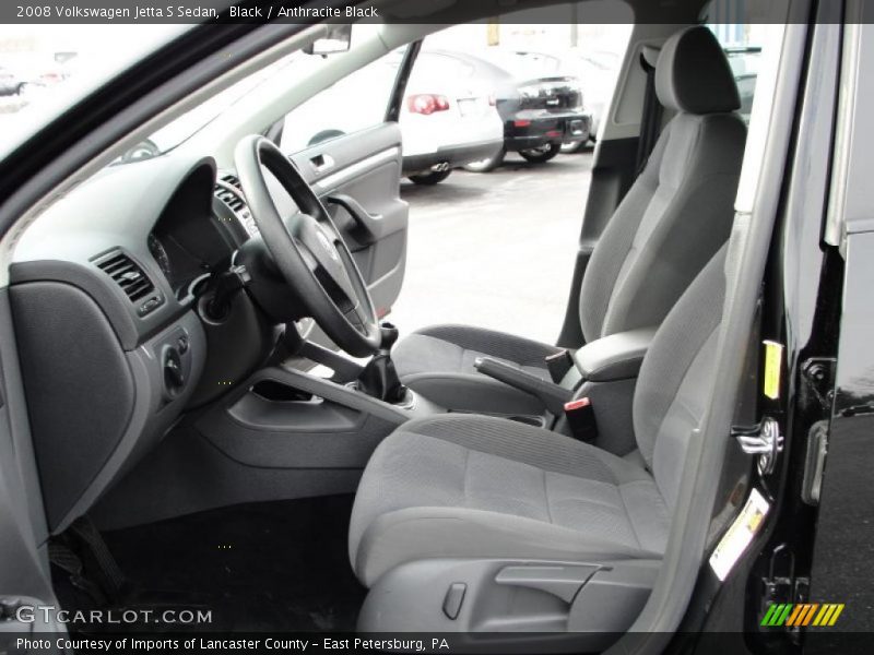 Black / Anthracite Black 2008 Volkswagen Jetta S Sedan