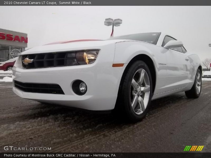 Summit White / Black 2010 Chevrolet Camaro LT Coupe