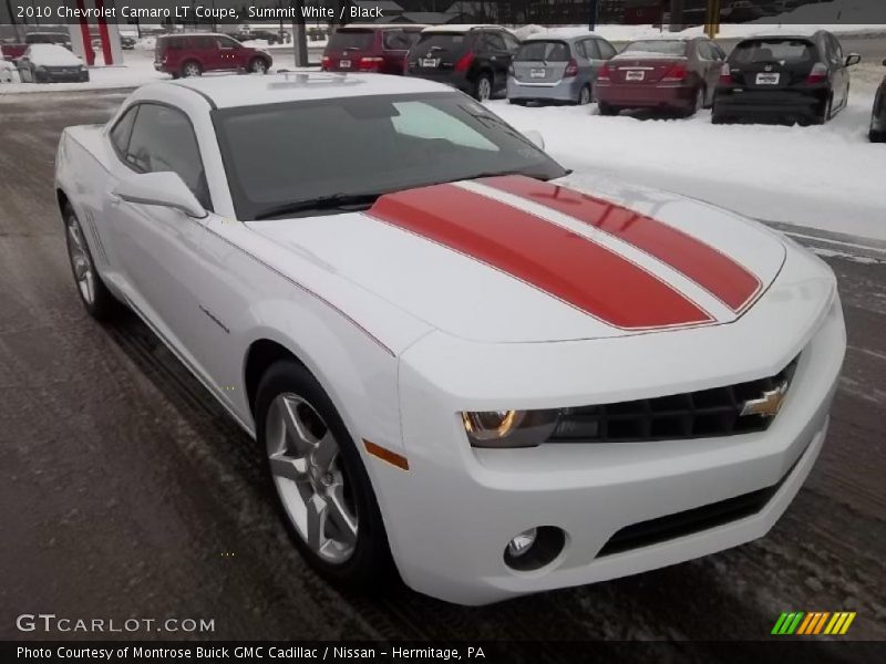 Summit White / Black 2010 Chevrolet Camaro LT Coupe