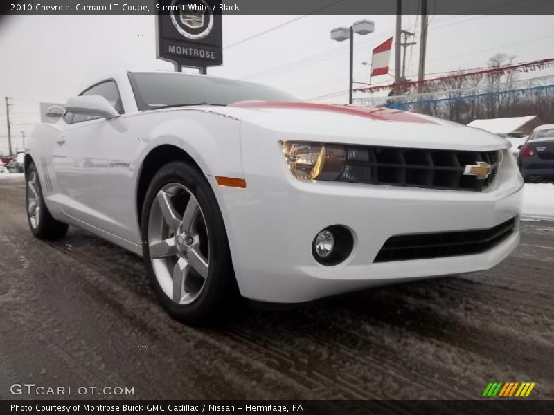 Summit White / Black 2010 Chevrolet Camaro LT Coupe