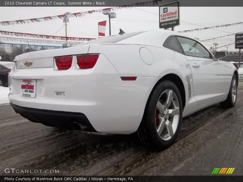 Summit White / Black 2010 Chevrolet Camaro LT Coupe