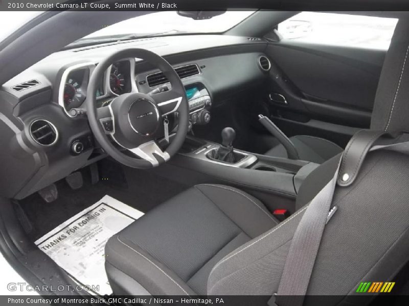 Summit White / Black 2010 Chevrolet Camaro LT Coupe