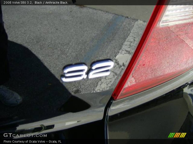 Black / Anthracite Black 2008 Volvo S80 3.2