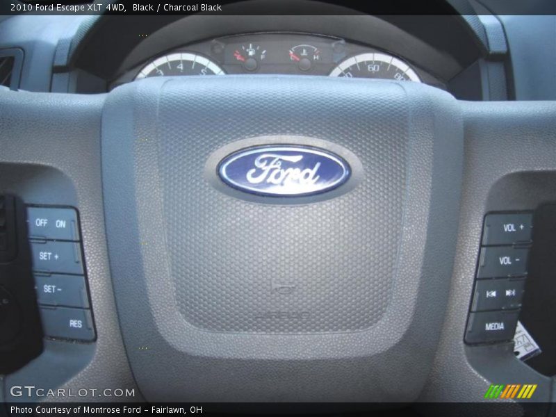 Black / Charcoal Black 2010 Ford Escape XLT 4WD