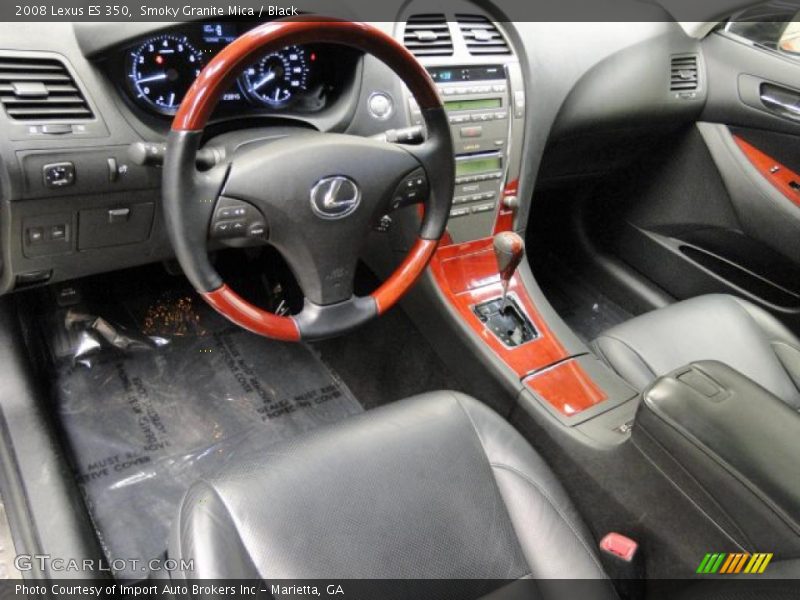 Smoky Granite Mica / Black 2008 Lexus ES 350