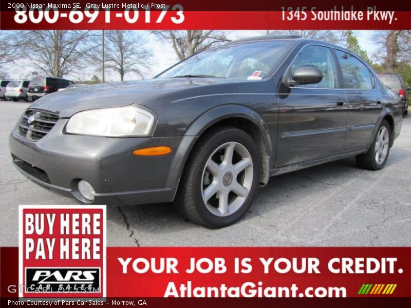 Gray Lustre Metallic / Frost 2000 Nissan Maxima SE