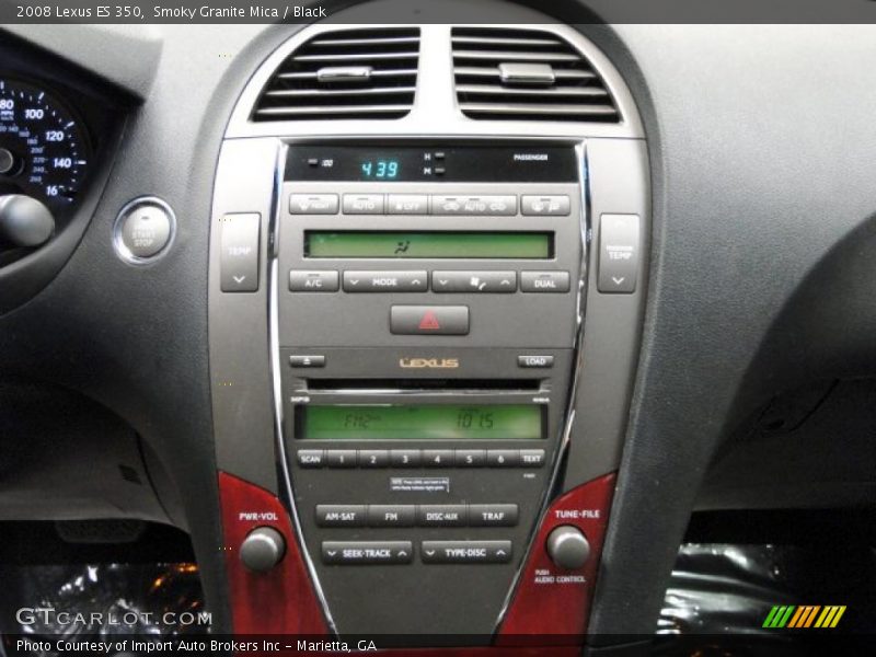 Smoky Granite Mica / Black 2008 Lexus ES 350