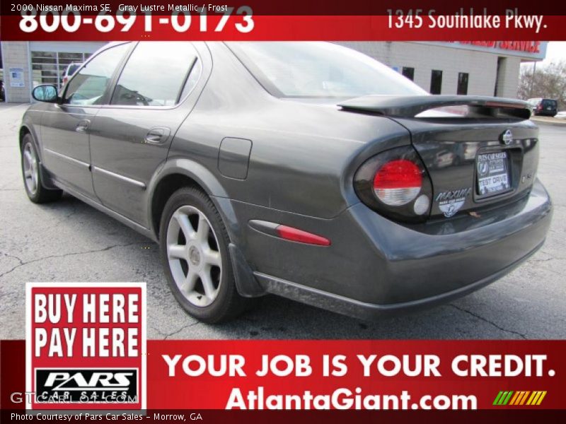 Gray Lustre Metallic / Frost 2000 Nissan Maxima SE
