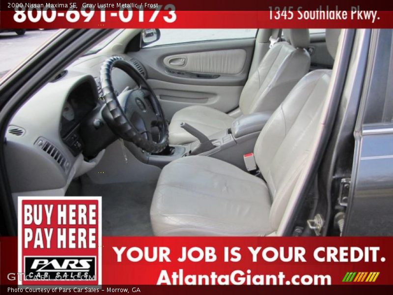 Gray Lustre Metallic / Frost 2000 Nissan Maxima SE
